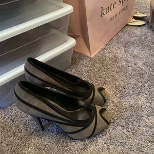Grey and Black suede shoes